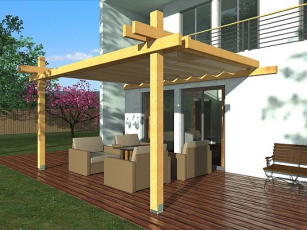 Nad terasu k rodinnému domu se nejlépe hodí pergoly