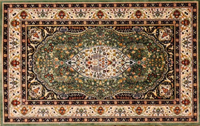 12378211 - arabic rug with floral pattern
