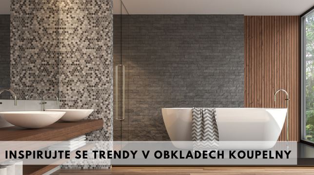 Inspirujte se trendy v obkladech koupelny