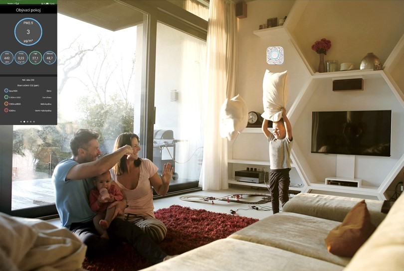 Senzor kvality vzduchu ohlídá vydýchaný vzduch